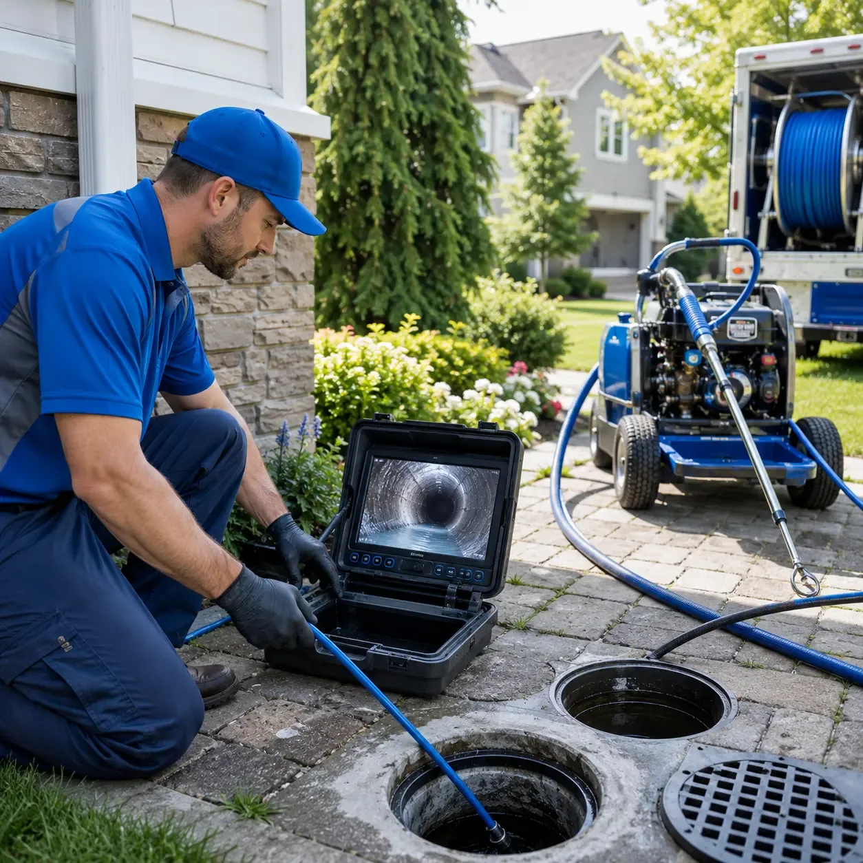 Outdoor drain cleaning professionals serving Hamshire, TX