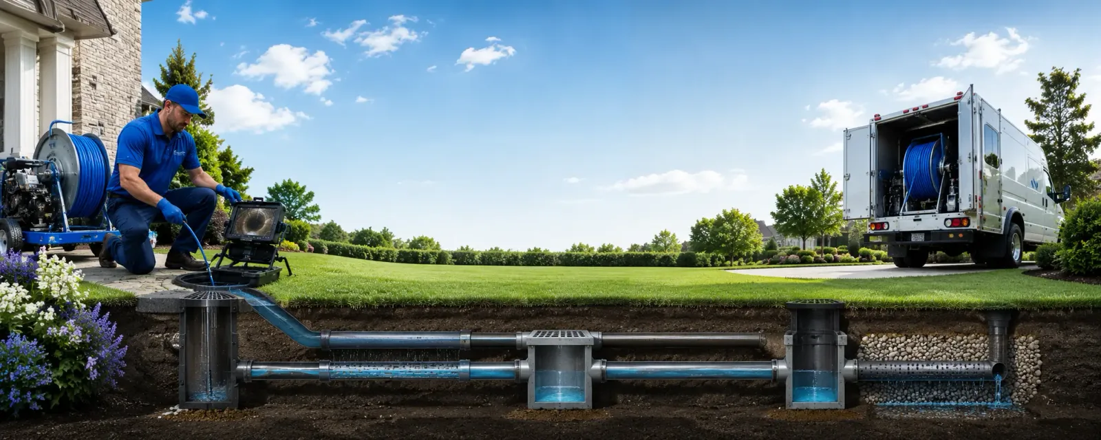 Outdoor drain cleaning information for Hamshire, TX